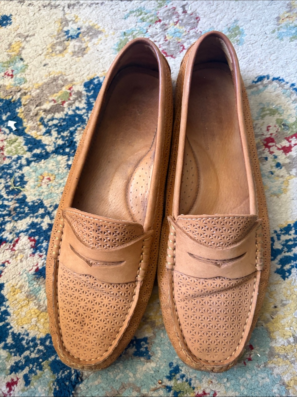 Lauren Ralph Lauren Camila Women's Tan Suede Leather Slip-On Loafers